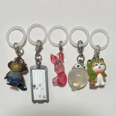 めじるしアクセサリー　まとめ売り5個セット　ガチャガチャ　ディズニー　モフサンド