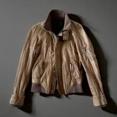 y2k wrinkle effect leather jacket