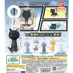 BANDAI しょんぼり猫　めじるし　アクセサリー