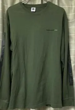 BlackEyePatch　 サイドロゴ　Tシャツ 長袖　オリーブ　カーキ　M