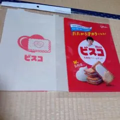 Glico ビスコ トートバッグ クリアファイル セット
