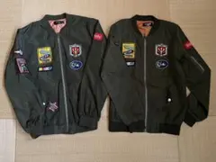 キッズ　ジャンパー　ブルゾン　サイズSとXL 2枚セット