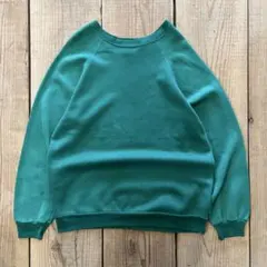 80年代 TULTEX プレーンスウェット 無地 グリーン ビンテージスウェット