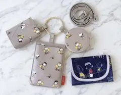 【新品】スヌーピー PEANUTS エコバッグ スマホショルダー ポーチ