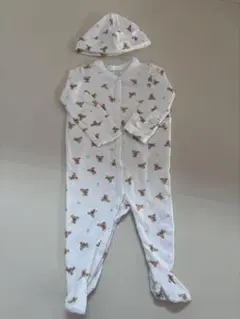 Ralph Lauren クマ柄ロンパース 6M 帽子付き