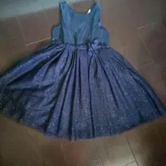 新品エイチアンドエムH&Mネイビー ドレスピアノ発表会　結婚式　ワンピース120