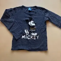 【未使用に近い】Disney Jeans ミッキーマウス 長袖カットソー 140