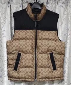 美品 COACH コーチ ダウンベスト M