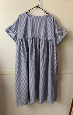 24SS美品✨アディアム HAMPTON TOP ラッフル シアサッカーブラウス