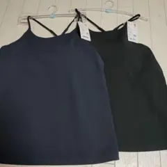 ユニクロ　UNIQLO　クレープジャージーブラキャミソール　Lサイズ　新品
