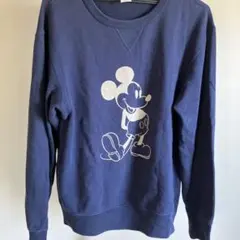 ディズニーミッキーマウストレーナー　ユニクロ　紺　Ｌ