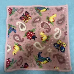 美品】フェイラーハイジペイズリー ハンカチ ピンク - メルカリ