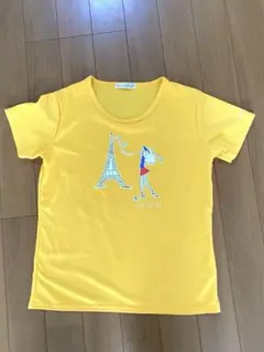 ELLE SPORT 半袖 Tシャツ イエロー ゴルフウェアのサムネイル