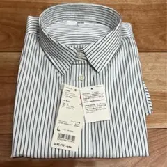 【新品未使用】UNIQLO スーピマコットンストレッチシャツ　ストライプ　長袖