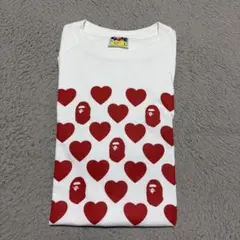 A BATHING APE BAPE LOVE ハート　HEAD tシャツ L A BATHING APE BAPE LOVE ハート HEAD tシャツ L - メルカリ