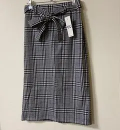 GUウエストリボンタイトスカート L