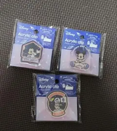 【新品未開封】ディズニー　アクリルクリップミッキー&ドナルド　3個