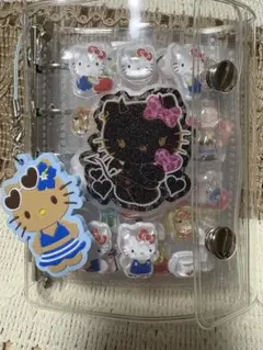 天*ば様 シール帳　　完成品　ボンボンドロップシール　日焼けキティ　ストラップ