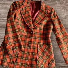 タータンチェック テーラードジャケット