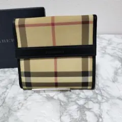 【美品✨️】Burberry バーバリー　チェック柄 三つ折り財布