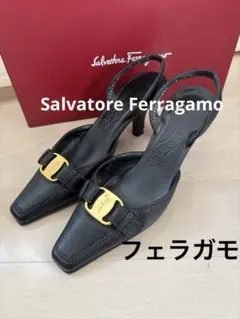 フェラガモ Salvatore Ferragamo ブラック パンプス 5のサムネイル
