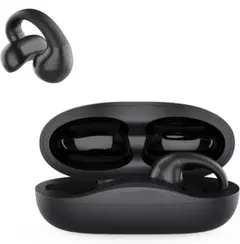 ワイヤレスイヤホン Bluetooth5.3 自動ペアリング 耳挟み型 ブラック