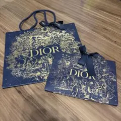 【限定】Dior ディオール ショップ袋 大小セット 紙袋 クリスマス