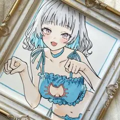 d*2様 【小色紙】 手描き アナログ オリジナル イラスト