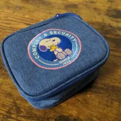 スヌーピー デニム風ポーチ