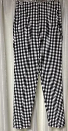 ZARA パンツ チェック 白黒 ギンガム S