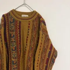 【◎激レア ヴィンテージ美品 ◎】日本製 総柄ニット