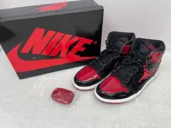 H-106 ナイキ エアジョーダン1 レトロ ハイ OG パテントブレッド 美品