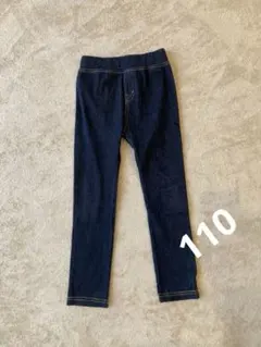 ダークブルーデニム風レギンス 110サイズ