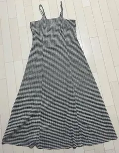 NICE CLAUP チェック柄ノースリーブワンピースセット