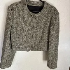 「ハンドメイド」ノーカラーショウトジャケット