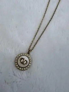 Dior パール　ネックレス　クリスチャンディオール　ゴールド