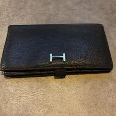 HERMES ベアン ブラック 長財布のサムネイル