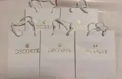 DECORTE ショップ袋 ホワイト5枚セット