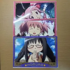 まどマギ 鹿目まどか 暁美ほむら クリアビジュアルポスター まどかBC ほむらB