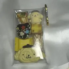 ガチャ詰めポーチ 黄色 ポムポムプリン サンリオ 手作りおやつチャーム