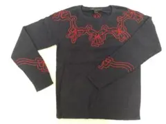 未使用 カシミヤ混 MARC BY MARC JACOBS ニット L ネイビーのサムネイル