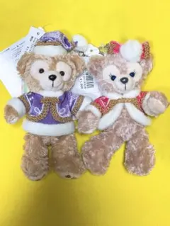 【未使用品タグ付】ダッフィー シェリーメイ ぬいぐるみバッジ 2014年カラクリ