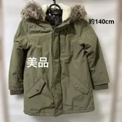 美品 GLOBAL WORK モッズコート　約140cm カーキ