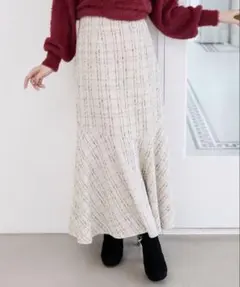 MAJESTICLEGON ツイードマーメイドスカート オケージョン