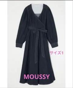 【MOUSSY】CACHECOEUR DENIM ドレス サイズ１ 新品未使用！