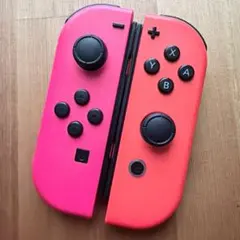 Switch ジョイコン ネオンピンク×ネオンレッド ニンテンドー