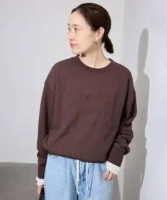 【美品】+81BRANCA/ハチイチブランカ SLOBE別注 ロゴスウェットのサムネイル