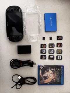 【完動品】PS Vita PCH-1000 + ゲームソフト10本 + 付属品