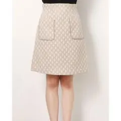 Apuweiser-riche 0 スカート　ピンクベージュ　冬