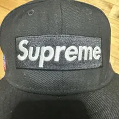 Supreme 59FIFTY キャップ サイズ7 3/8 ブラック